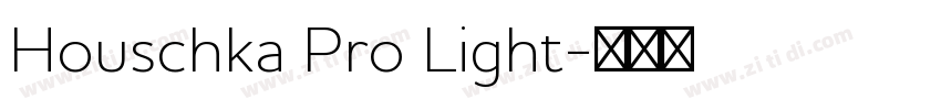 Houschka Pro Light字体转换